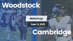 Matchup: Woodstock High vs. Cambridge  2019