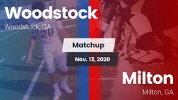 Matchup: Woodstock High vs. Milton  2020