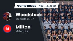 Recap: Woodstock  vs. Milton  2020