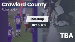 Matchup: Crawford County vs. TBA 2016