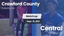 Matchup: Crawford County vs. Central  2017