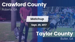 Matchup: Crawford County vs. Taylor County  2017