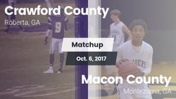 Matchup: Crawford County vs. Macon County  2017