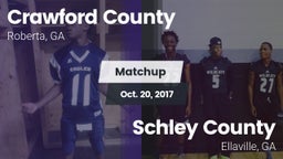 Matchup: Crawford County vs. Schley County  2017