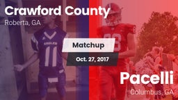 Matchup: Crawford County vs. Pacelli  2017