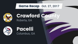 Recap: Crawford County  vs. Pacelli  2017