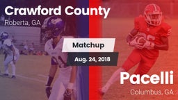 Matchup: Crawford County vs. Pacelli  2018