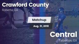 Matchup: Crawford County vs. Central  2018