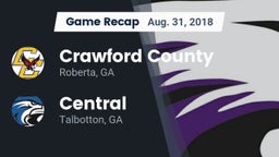 Recap: Crawford County  vs. Central  2018