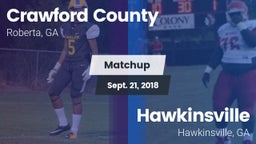 Matchup: Crawford County vs. Hawkinsville  2018