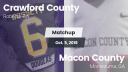 Matchup: Crawford County vs. Macon County  2018