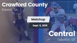 Matchup: Crawford County vs. Central  2019