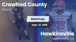 Matchup: Crawford County vs. Hawkinsville  2019