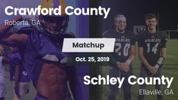 Matchup: Crawford County vs. Schley County  2019