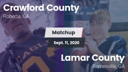 Matchup: Crawford County vs. Lamar County  2020