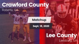 Matchup: Crawford County vs. Lee County  2020
