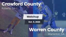 Matchup: Crawford County vs. Warren County  2020