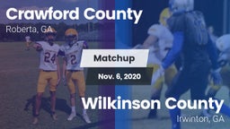 Matchup: Crawford County vs. Wilkinson County  2020