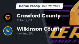 Recap: Crawford County  vs. Wilkinson County  2021