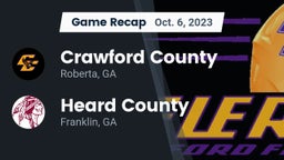 Recap: Crawford County  vs. Heard County  2023