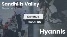 Matchup: Sandhills Valley vs. Hyannis 2019