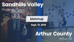 Matchup: Sandhills Valley vs. Arthur County  2019