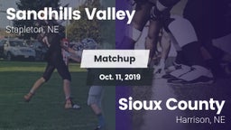 Matchup: Sandhills Valley vs. Sioux County  2019