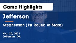 Jefferson  vs Stephenson  (1st Round of State) Game Highlights - Oct. 20, 2021