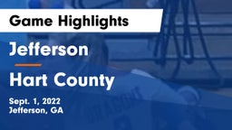 Jefferson  vs Hart County  Game Highlights - Sept. 1, 2022