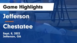 Jefferson  vs Chestatee  Game Highlights - Sept. 8, 2022