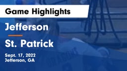 Jefferson  vs St. Patrick  Game Highlights - Sept. 17, 2022