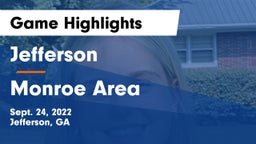 Jefferson  vs Monroe Area  Game Highlights - Sept. 24, 2022