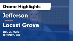 Jefferson  vs Locust Grove Game Highlights - Oct. 25, 2022