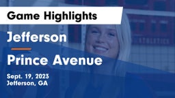 Jefferson  vs Prince Avenue  Game Highlights - Sept. 19, 2023