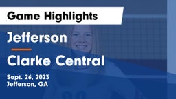 Jefferson  vs Clarke Central  Game Highlights - Sept. 26, 2023