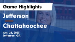 Jefferson  vs Chattahoochee  Game Highlights - Oct. 21, 2023