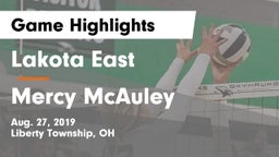 Lakota East  vs Mercy McAuley Game Highlights - Aug. 27, 2019