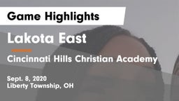 Lakota East  vs Cincinnati Hills Christian Academy Game Highlights - Sept. 8, 2020