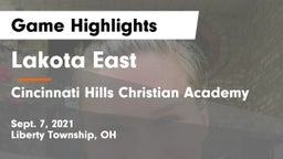 Lakota East  vs Cincinnati Hills Christian Academy Game Highlights - Sept. 7, 2021