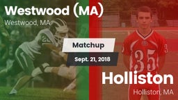 Matchup: Westwood  vs. Holliston  2018