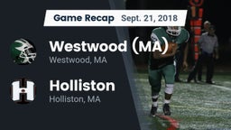 Recap: Westwood (MA)  vs. Holliston  2018
