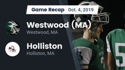 Recap: Westwood (MA)  vs. Holliston  2019