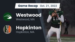 Recap: Westwood  vs. Hopkinton  2022