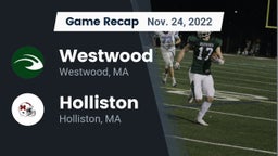 Recap: Westwood  vs. Holliston  2022