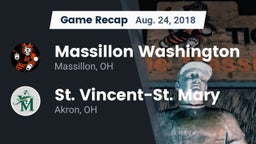 Recap: Massillon Washington  vs. St. Vincent-St. Mary  2018