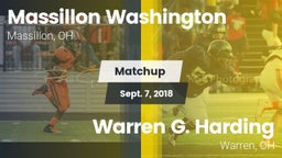 Matchup: Washington High vs. Warren G. Harding  2018