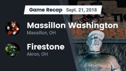 Recap: Massillon Washington  vs. Firestone  2018