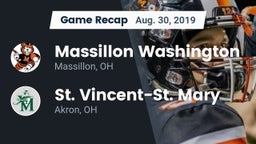 Recap: Massillon Washington  vs. St. Vincent-St. Mary  2019