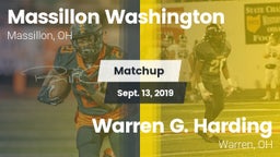 Matchup: Washington High vs. Warren G. Harding  2019