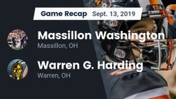 Recap: Massillon Washington  vs. Warren G. Harding  2019